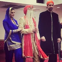 SEE PICS: Actress Sunny Leone turns into a PUNJABI KUDI at her brother's Gurudwara wedding!