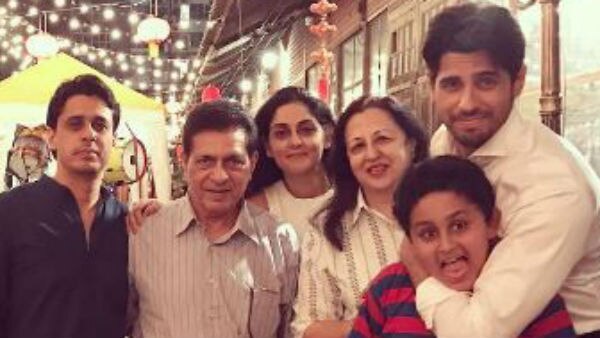 Sidharth gets lovely surprise from family while shooting in Bangkok Sidharth gets lovely surprise from family while shooting in Bangkok