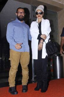 Dangal screening: The eternal Rekha embarrasses Aamir Khan with her naughty avatar; Makes fun of his height! PICS!