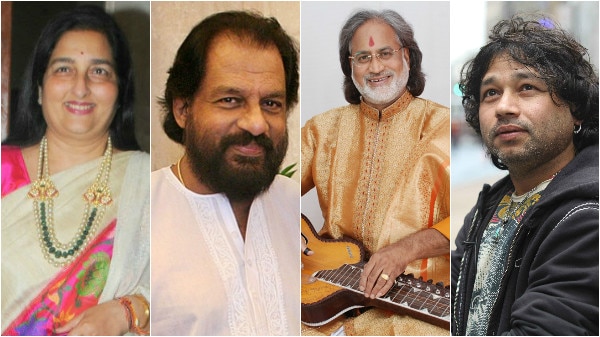 Padma Awards for Yesudas, Vishwa Mohan Bhatt, Kailash Kher & Anuradha Paudwal Padma Awards for Yesudas, Vishwa Mohan Bhatt, Kailash Kher & Anuradha Paudwal