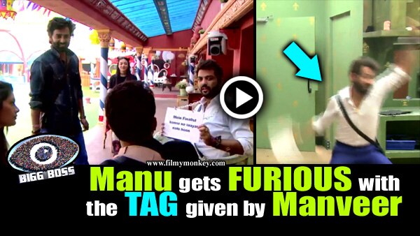 Bigg Boss 10: Manu Punjabi MAD at buddy Manveer Gurjar for giving him an unexpected tag! Check Out! Bigg Boss 10: Manu Punjabi MAD at buddy Manveer Gurjar for giving him an unexpected tag! Check Out!