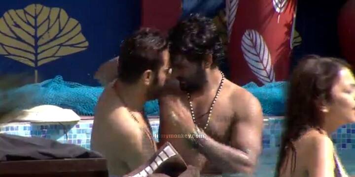 1. HOT & STEAMY ‘Dostana’ acts by Manu-Manveer & Mona-Nitibha in the Pool.