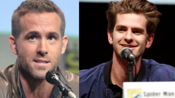 Kissing Ryan Reynolds at Golden Globes was ridiculous, says Andrew Garfield. Kissing Ryan Reynolds at Golden Globes was ridiculous, says Andrew Garfield.