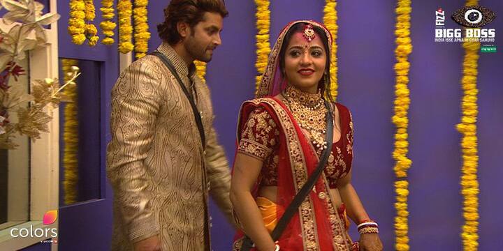 The nation witnessed the grand wedding of BB 10 celebrity contestant Monalisa Antara and her long time beau Vikrant Singh Rajpoot inside the house two weeks ago(Pic: Colors)
