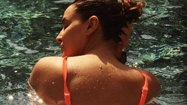 PIC ALERT! Bollywood actress Neha Dhupia takes a HOT DIP flaunting her NEON bikini in Goa!  PIC ALERT! Bollywood actress Neha Dhupia takes a HOT DIP flaunting her NEON bikini in Goa!