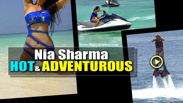 Hot Nia Sharma clad in a blue bikini turns daredevil in Maldives, goes water hoverboarding & Jet Skiing! Hot Nia Sharma clad in a blue bikini turns daredevil in Maldives, goes water hoverboarding & Jet Skiing!