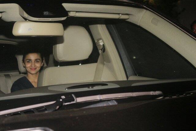 Recently, a special screening of 'Phillauri' starring Anushka Sharma, Diljit Dosanjh & Suraj Sharma, was organised for B-Town celebs. Many celebs attended the screening but Alia Bhatt & alleged boyfriend Sidharth Malhotra grabbed the maximum eyeballs. Photo: Manav Manglani)
