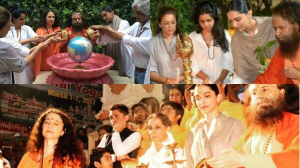 Deepika Padukone in Rishikesh attends Ganga aarti ! Deepika Padukone in Rishikesh attends Ganga aarti !