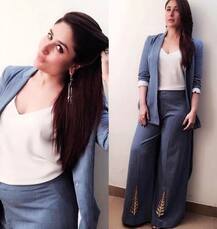 New mommy Kareena Kapoor Khan looks glamourous  in a denim suit!