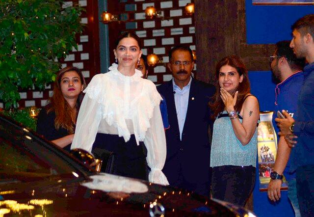 Bollywood celebs attended a bash hosted by the team owners, the Ambanis. Bollywood actor Deepika Padukone during the party hosted by Nita and Mukesh Ambani to celebrate 10 glorious years of Mumbai Indians, in Mumbai, India on April 10, 2017. (Sanket Shinde/SOLARIS IMAGES)