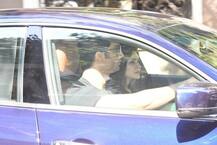 PICS! Sushant Singh Rajput gives Lady Love Kriti Sanon a ride in his new car Maserati!