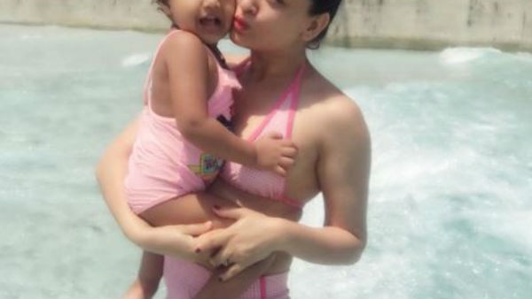 IN PICS: TV actress Mahhi Vij stuns in a pink bikini while posing with her lil niece in a pool!    IN PICS: TV actress Mahhi Vij stuns in a pink bikini while posing with her lil niece in a pool!