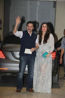 IN PICS: Nawab Saif & his begum Kareena Kapoor Khan at Babita Kapoor's BIRTHDAY BASH sans their prince Taimur!