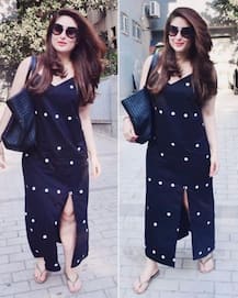 PICS: Kareena Kapoor Khan slays her SUMMERY CHIC look in a black & white polka dot dress & chappals!