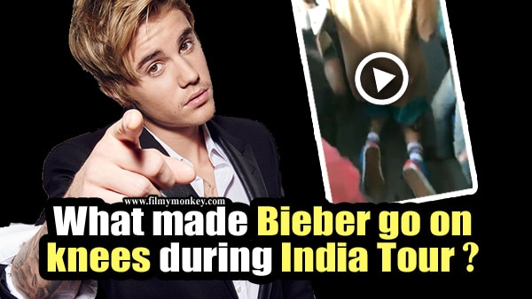 Justin Bieber India Tour: Look who made the star go down on his knees! WATCH! Justin Bieber India Tour: Look who made the star go down on his knees! WATCH!