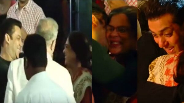 FLASHBACK! This VIDEO of Salman Khan greeting Reema Lagoo with a TIGHT HUG is going VIRAL & will leave you teary eyed! FLASHBACK! This VIDEO of Salman Khan greeting Reema Lagoo with a TIGHT HUG is going VIRAL & will leave you teary eyed!