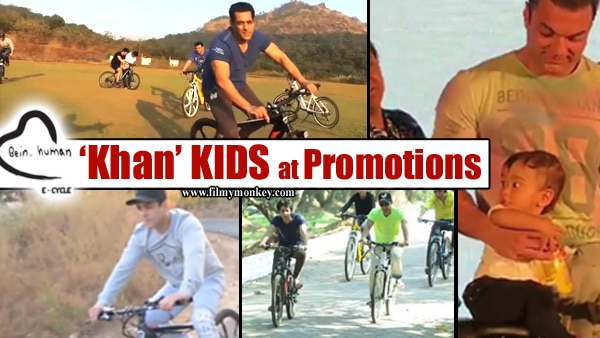 Being Human E-Cycle: Nephews Ahil Sharma & Nirvan Khan join Salman Khan in promotions; One on the ride, another at launch! Being Human E-Cycle: Nephews Ahil Sharma & Nirvan Khan join Salman Khan in promotions; One on the ride, another at launch!