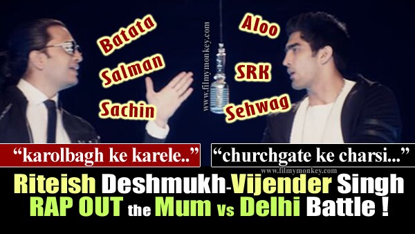 BC Rap Knockout: Mumbai vs Delhi: Boxer Vijender Singh & Riteish Deshmukh fight for their cities in this song! BC Rap Knockout: Mumbai vs Delhi: Boxer Vijender Singh & Riteish Deshmukh fight for their cities in this song!