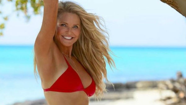 Model and actress Christie Brinkley wears bikini while gardening! Model and actress Christie Brinkley wears bikini while gardening!