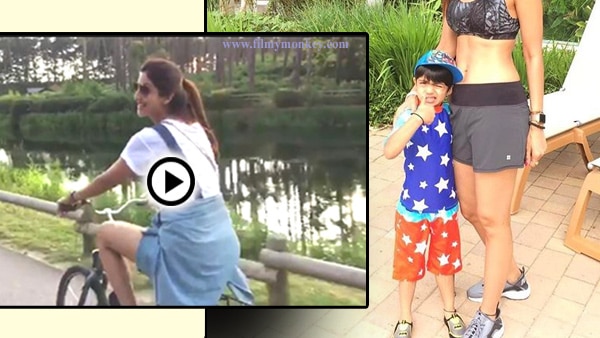Shilpa Shetty posing with son Viaan Kundra in London; Family on a holiday for a week! Pics & Video! Shilpa Shetty posing with son Viaan Kundra in London; Family on a holiday for a week! Pics & Video!