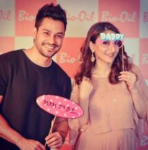 IN PICS: Pregnant Soha Ali Khan looks GORGEOUS at her BABY SHOWER in a PINK sari FLAUNTING her growing BUMP!