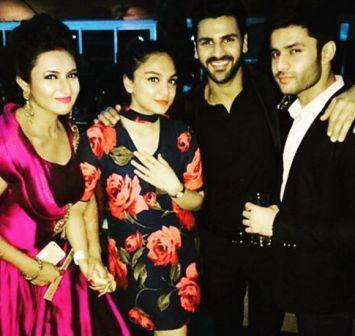 Celebrations begin at the wedding reception of Vivek Dahiya and Divyanka Tripathi in Mumbai