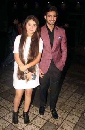 Television actors Aditi Bhatia and Abhishek Verma during the wedding reception of Divyanka Tripathi and Vivek Dahiya, in Mumbai, India on July 14, 2016. (Nikesh Gurav/SOLARIS IMAGES)