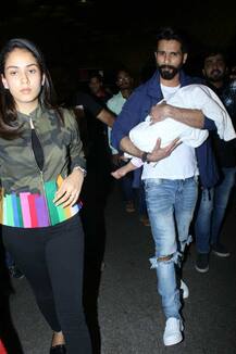 SEE PICS: Shahid Kapoor heads to New York with wife Mira & baby Misha for IIFA 2017