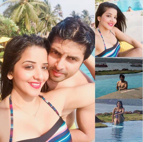 Famous 'Nach Baliye 8' couple Monalisa & husband Vikrant Singh Rajput, who went to Goa for their Honeymoon after their eliminated from the popular dance reality show, are now in Kuala Lampur for their extended honeymoon. The 'bhojpuri' couple has been constantly sharing pictures from their vacation on Instagram account. Check out some of their pics here...(Photo: Instagram)