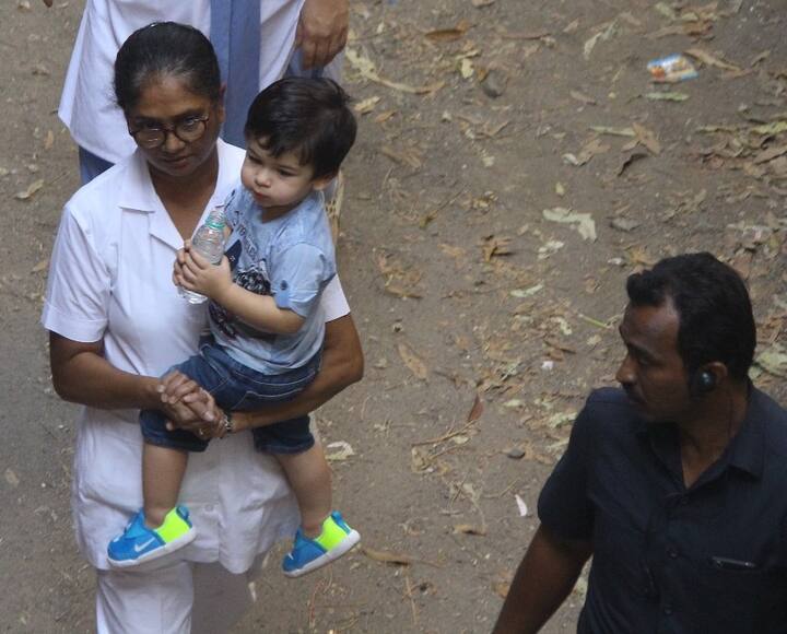 Taimur Ali Khan visits daddy Saif on the sets of 'Sacred Games 2' in Mumbai