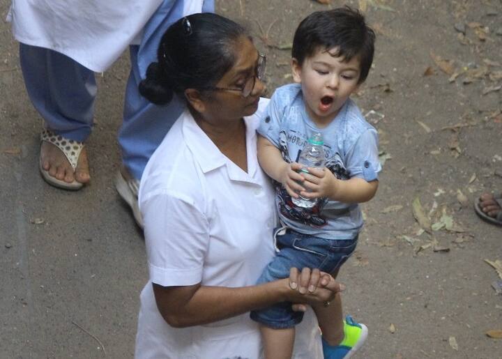 Taimur Ali Khan visits daddy Saif on the sets of 'Sacred Games 2' in Mumbai