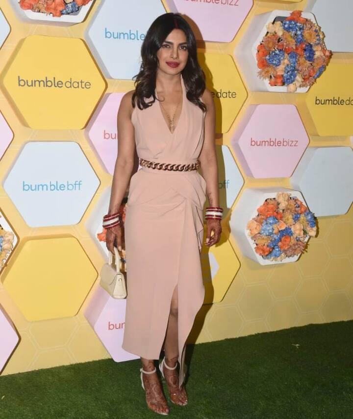 Priyanka-Nick looking gorgeous at a Delhi event.