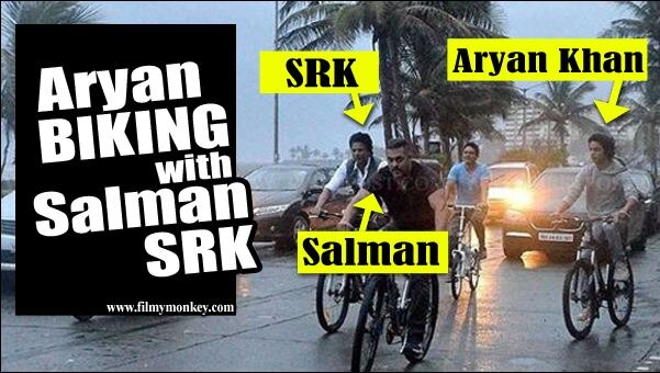 WOW! Aryan Khan SPOTTED with Salman, Shah Rukh Khan biking on Mumbai streets; SEE PICS! WOW! Aryan Khan SPOTTED with Salman, Shah Rukh Khan biking on Mumbai streets; SEE PICS!