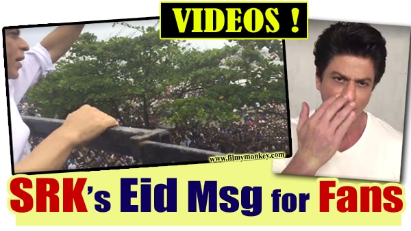 WATCH: SRK’s SPL Eid message & video SHOT from his Mannat balcony waving at fans! WATCH: SRK’s SPL Eid message & video SHOT from his Mannat balcony waving at fans!