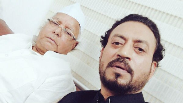 CHECK OUT: Irrfan Khan shares ‘bawaal’ selfie with Lalu Prasad Yadav CHECK OUT: Irrfan Khan shares ‘bawaal’ selfie with Lalu Prasad Yadav