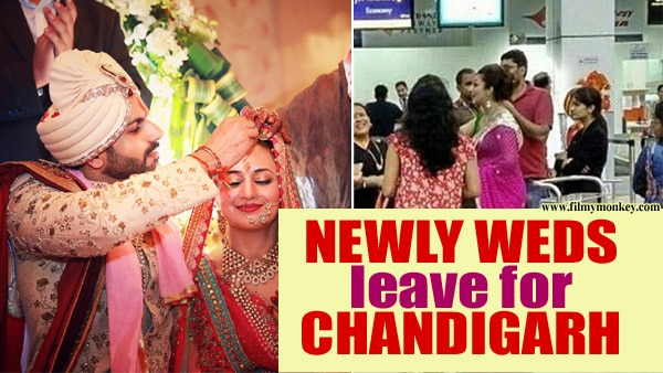 PICS: Newly Weds Divyanka Tripathi, Vivek Dahiya left for Chandigarh PICS: Newly Weds Divyanka Tripathi, Vivek Dahiya left for Chandigarh