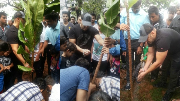 SEE PICS: ‘Sultan’ Salman Khan promotes tree plantation ! SEE PICS: ‘Sultan’ Salman Khan promotes tree plantation !