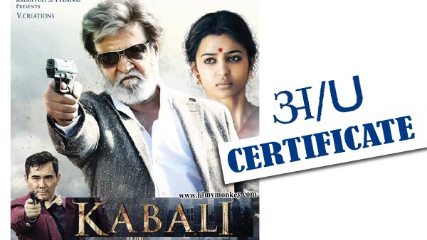 Rajinikanth’s ‘Kabali’ gets a U certificate by Censor Board Rajinikanth’s ‘Kabali’ gets a U certificate by Censor Board