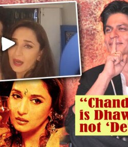 SRK’s HILARIOUS REACTION on Madhuri’s DEBUT dubsmash with Varun on ‘Devdas’; WATCH VIDEO! SRK’s HILARIOUS REACTION on Madhuri’s DEBUT dubsmash with Varun on ‘Devdas’; WATCH VIDEO!