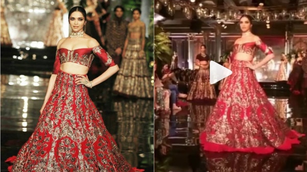 WATCH: Deepika Padukone Dazzles in RED as a showstopper for Manish Malhotra! WATCH: Deepika Padukone Dazzles in RED as a showstopper for Manish Malhotra!