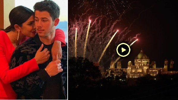 Priyanka Nick Wedding: Fireworks at Umaid Bhawan Palace as the couple gets married in Christian ceremony Priyanka Nick Wedding: Fireworks at Umaid Bhawan Palace as the couple gets married in Christian ceremony