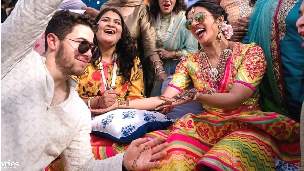 Priyanka Nick Wedding: The bride suffered leg injury & it was bleeding right before mehendi, Had a bandage on feet! Priyanka Nick Wedding: The bride suffered leg injury & it was bleeding right before mehendi, Had a bandage on feet!