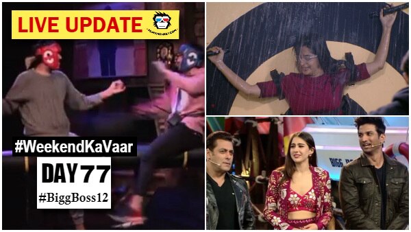 Bigg Boss 12 Weekend Ka Vaar Day 77 Highlights: Rohit vs Romil in Sultani Akhada; Eviction twist, another interesting task & a lot more! Bigg Boss 12 Weekend Ka Vaar Day 77 Highlights: Rohit vs Romil in Sultani Akhada; Eviction twist, another interesting task & a lot more!