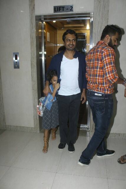 While most star kids are used to facing the paparazzi, looks like Nawazuddin Siddiqui’s daughter, Shora, is still not ready for all the media attention. (Photo: Manav Manglani)