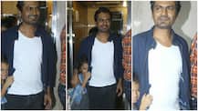 SEE PICS: Nawazuddin Siddiqui's super-cute daughter hides from paparazzi during 'Munna Michael' screening!