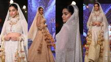 SEE PICS: Sonam Kapoor looks DROP-DEAD-GORGEOUS as she walks the ramp in her bridal avatar!