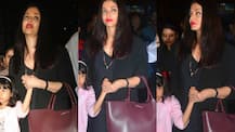 SEE PICS: Aishwarya Rai's darling daughter Aaradhya looked sad at the airport as they return back from their family vacation!