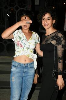 SEE PICS: 'Dangal' girls Fatima Sana Shaikh and Sanya Malhotra's DINNER DATE!