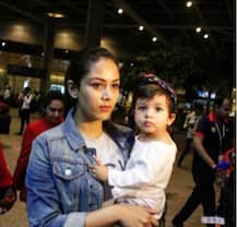 IN PICS: Daddy Shahid receives BABY MISHA and wife Mira at the airport as they return back from US!