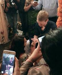 SEE PICS: 'Nach Baliye 8' couple Aashka Goradia-Brent Goble get ENGAGED in a TRADITIONAL Indian ceremony!
